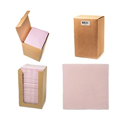 Abbildung von Alvotex CHIC Airlaid 100 Coctailservietten, 1/4 Falten Stoffähnlich, Hochwertige Einwegserviette, Rosa, 20x20 cm