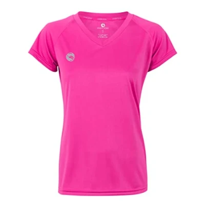 Abbildung von STARK SOUL Damen Sport Shirt Fitness T vital, Kurzarm Funktionsshirt, Atmungsaktiv Schnelltrocknendes Trainingsshirt Pink XL