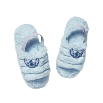 Abbildung von Disney Lilo Und Stitch Hausschuhe Plüsch Schlappen Kinder Pantoffel Mädchen Blau 30