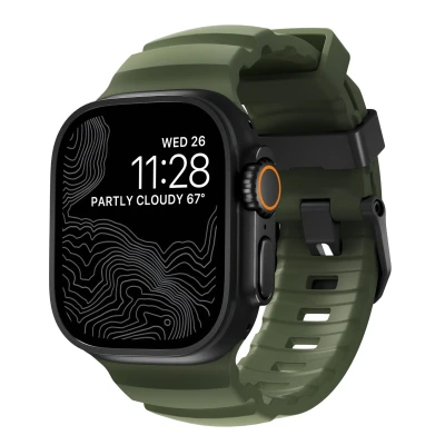 Abbildung von Nomad Rocky Point Band Apple Watch 42mm / 44mm 45mm 49mm Forest Connector Black NM014797858