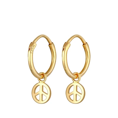 Abbildung von Elli Peace BOHO Symbol Ohrringe goldcoloured, Damen, Größe: One Size, Gold coloured