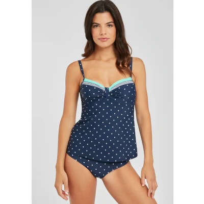 Abbildung von Lascana WIRE Tankini Bikinitop, Damen, Größe: 44xB, Navy/turquois