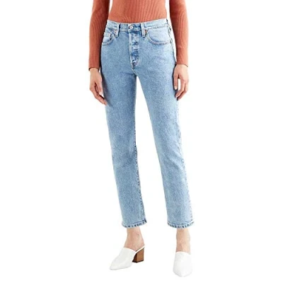 Abbildung von Levi&#039;s 501 CROP Jeans Straight Leg, Damen, Größe: 29x30, Tango surge