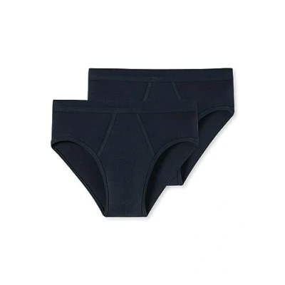 Abbildung von Schiesser 2 PACK Slip, Herren, Größe: Medium, Navy
