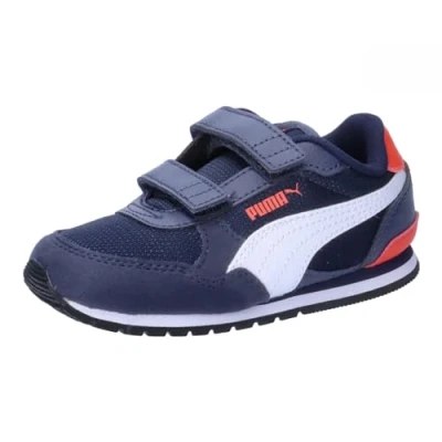 Abbildung von PUMA Unisex Baby ST Runner v3 Mesh V Inf Sneaker, Peacoat White Red, 21 EU