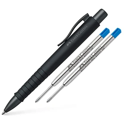 Abbildung von Faber Castell Kugelschreiber Poly Ball XB (Urban all black, + Ersatzminen)