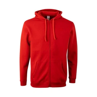 Abbildung von Mukua Unisex Sf270u Kapuzenpullover mit Reißverschluss, Rot, L
