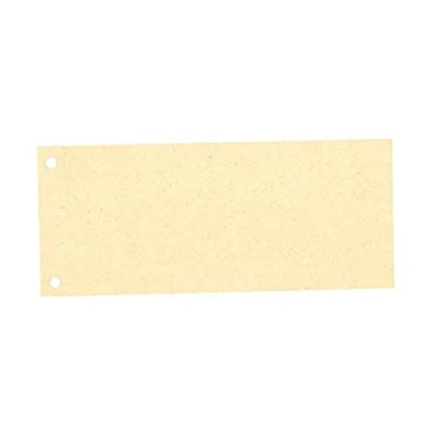 Abbildung von Esselte Trennstreifen aus Karton, 1/3 A4, 100 Stück, Überbreite, Chamois, 100% recyceltes Papier, 20993