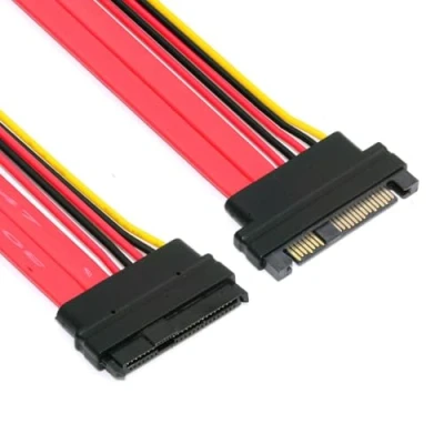 Abbildung von chenyang CY SAS SFF 8482 29Pin Stecker auf Buchse Festplatte Verlängerungskabel 0.5m