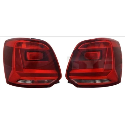 Abbildung von TYC 11 12605 31 2 Rückleuchte rechts schwarz ohne Lampenträger VOLKSWAGEN: Polo V Hatchback