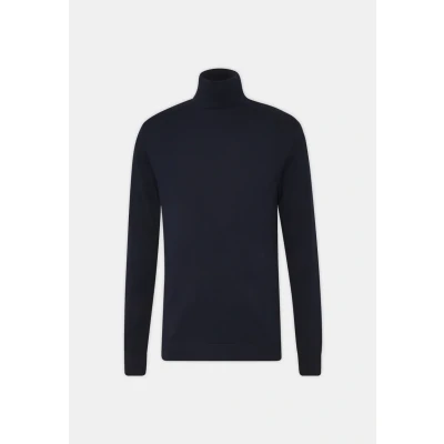 Abbildung von Selected Homme Slhberg B NOOS Strickpullover, Herren, Größe: Small, Navy blazer