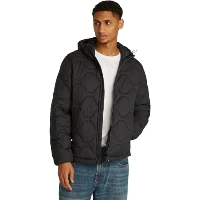 Abbildung von Tommy Hilfiger Onion Hooded Jacket Übergangsjacke, Herren, Größe: XXL, Black