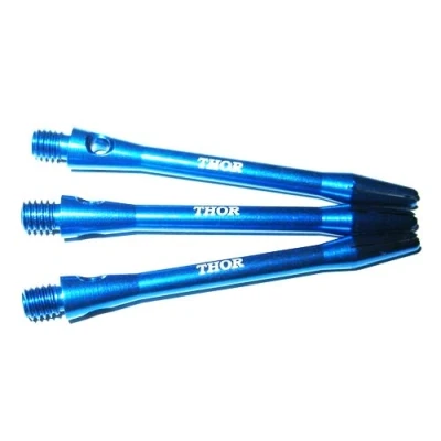 Abbildung von THOR DARTS ®™ Aluminiumschäfte 47mm medium Dart Alu Shafts 1 Set = 3 Stück blau