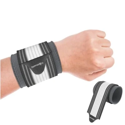 Abbildung von bonmedico Handgelenk Bandagen Fitness, Sport, Alltag Handgelenkbandage für Damen &amp; Herren Wrist Wrap Handgelenkstütze Kraftsport, Bodybuilding 1 Bandage Links/Rechts