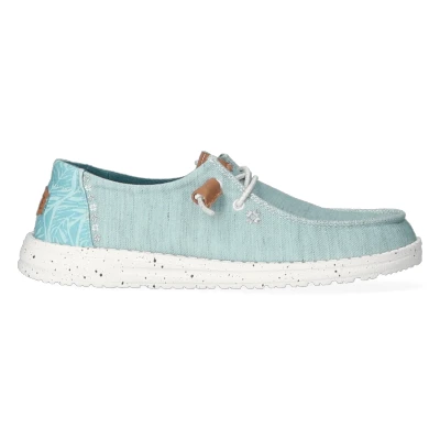 Abbildung von HEYDUDE Halbschuhe Damen Wendy Heathered Slub Tropical Cyan 37 Canvas