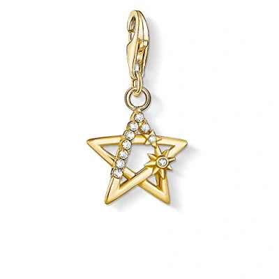 Abbildung von Thomas Sabo Damen Charm Anhänger Stern mit Steinen Club 925 Sterling Silber