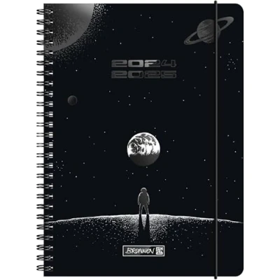 Abbildung von BRUNNEN Schülerkalender (2024/2025) „Outer Space“, 2 Seiten = 1 Woche, A5, 208 Seiten, schwarz