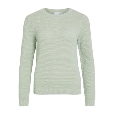 Abbildung von VILA Vidalo Oneck NOOS Strickpullover, Damen, Größe: XXL, Silt green