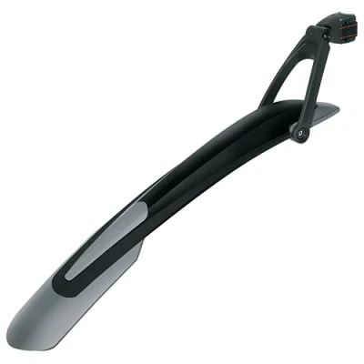 Abbildung von SKS GERMANY X BLADE 29&quot; Hinterrad Schutzblech für Mountainbike, Fahrradzubehör (Schutzblech mit Quick Release Befestigung, 2 Gelenk Technik, bis max. 3.0 Zoll Reifenbreite), schwarz / grau