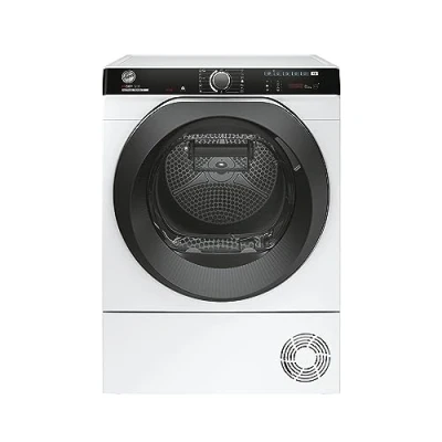 Abbildung von Hoover H DRY 500 NDPEH10A2TCBEXS S Wärmepumpentrockner / 10 kg Smarte Bedienung mit WiFi + Bluetooth AquaVision Kondenswasserbehälter optischer Füllanzeige direkt im Bullauge Symbolblende
