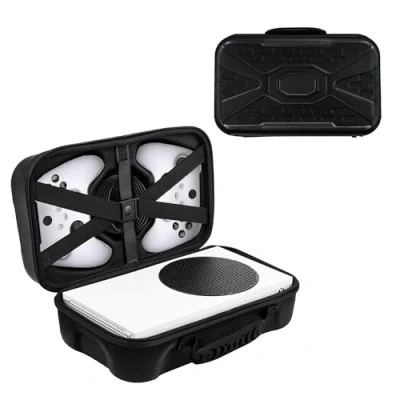 Abbildung von Mcbazel Hartschale für Xbox Series S, Reisetasche S Konsole Wireless Controller &amp; Gaming Zubehör Schwarz