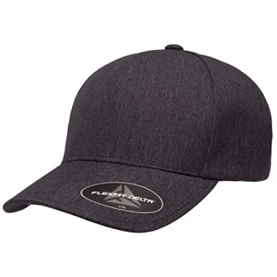 Abbildung von Flexfit Herren Delta Seamless Carbon Cap Verschluss, Melange Charcoal, S M