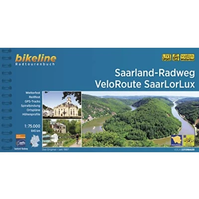Abbildung von Saarland Radweg VeloRoute SaarLorLux: 1:75.000, 845 km, wetterfest/reißfest, GPS Tracks Download, LiveUpdate (Bikeline Radtourenbücher)