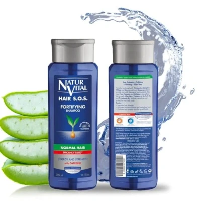 Abbildung von NaturVital Natur und Leben Shampoo gegen Haarausfall, normale Haare, Blau, Fresh, 300 ml