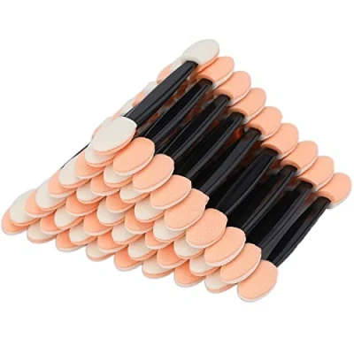Abbildung von G2PLUS 100 Stück Lidschatten Applikator Einweg Lidschattenpinsel Dual Seiten Schwamm Applikatoren Pinsel für