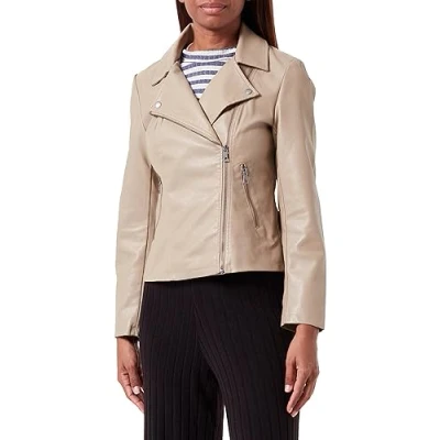 Abbildung von ONLY Damen ONLNEWMELISA Faux Leather Biker CC OTW Jacke, Weathered Teak, S