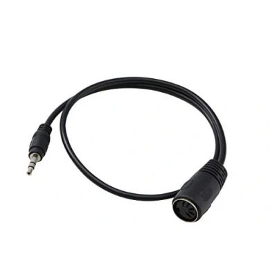Abbildung von 5 poliges Din MIDI Kabel, CERRXIAN 3,5 mm (1/8 Zoll) TRS Stereo Stecker auf poliger Stecker, professioneller Premium Audio Adapter für Bang &amp; Olufsen, Naim, Quad.Stereo Systeme