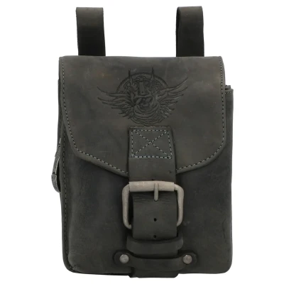 Abbildung von Greenburry Vintage Herren Gürteltasche Schwarz 15x19x8cm