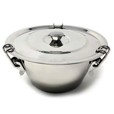 Abbildung von MGE Wasserbadform Puddingform mit Deckel Förmchen für Pudding Edelstahl Ø 22 cm
