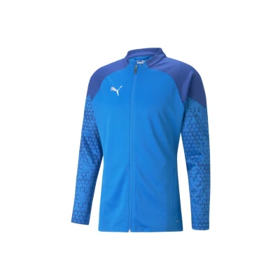 Abbildung von Puma Teamcup Fussball Trainingsjacke, Herren, Größe: XXL, Electric blue lemonade