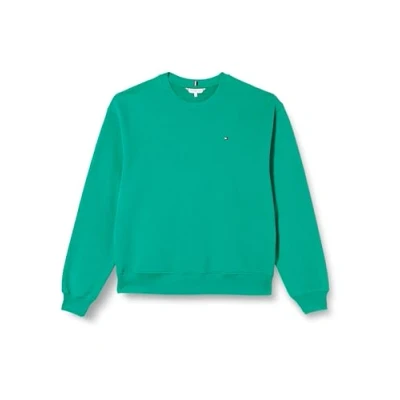 Abbildung von Tommy Hilfiger FLAG ON Chest Sweatshirt, Damen, Größe: Small, Olympic green