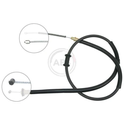 Abbildung von A.B.S. K18228 Handbremsseil 1430 Trommelbremse für Links /Rechtslenker FIAT: Panda II Hatchback