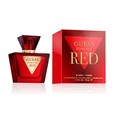 Abbildung von GUESS Seductive Red, Eau de Toilette für Damen, Blumig Fruchtiger Gourmandduft, Sinnlicher Duft, Lang Anhaltend, 50 ml