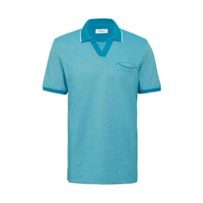 Abbildung von s.Oliver AUS Bicolour Poloshirt, Herren, Größe: Small, Pastelltürkis