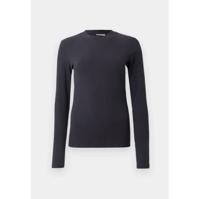 Abbildung von Marc O&#039;Polo DENIM Langarmshirt, Rundhalsausschnitt, slim fit, Bio Baumwolle
