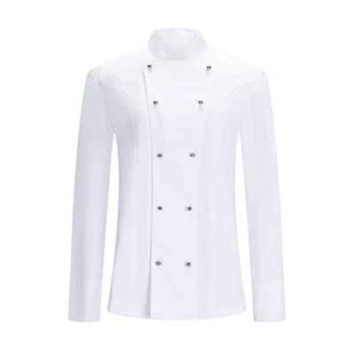 Abbildung von MISEMIYA Damen Women&#039;s Chef Jacket KOCHJACKE KZ 848, Herren 848 Weiß, XXL