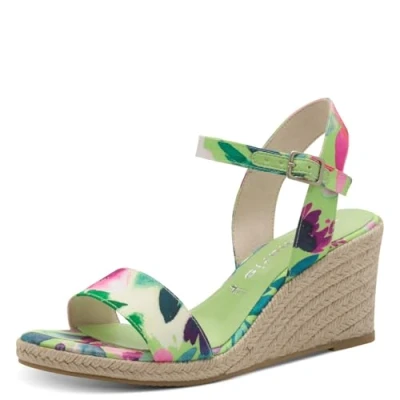 Abbildung von Tamaris Sandalette Damen Vegan grün,EU 37