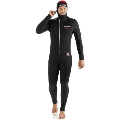 Abbildung von Cressi Diver Man All in One Einteiliger Ultrastretch Neoprenanzug zum Tauchen, Herren 5mm, Schwarz/Rot, XXL