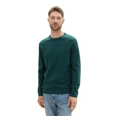 Abbildung von TOM Tailor Strickpullover, Herren, Größe: XXL, Dark tree green melange