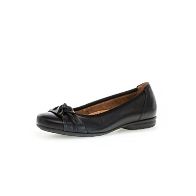 Abbildung von Gabor Damen Klassische Ballerinas, Frauen Flats,Leichte Mehrweite (G),Ballerina Schuhe,Ballett Schuhe,flach,Ausgehschuhe,schwarz,38.5 EU / 5.5 UK