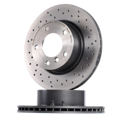 Abbildung von BREMBO XTRA LINE 09.9752.1X Bremsscheibe 292 22 5 gelocht/innenbel. beschichtet hochgekohlt mit Schrauben BMW: 1 Coupe, 3 Saloon, Saloon