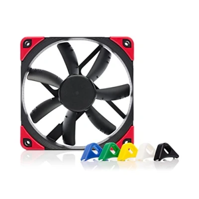 Abbildung von Noctua NF S12A PWM chromax.black.swap, Leiser Premium Lüfter, 4 Pin (120mm, Schwarz)