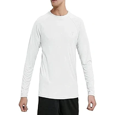 Abbildung von MeetHoo Rashguard Herren Langarmshirt UV Shirt UPF 50+ Lose Stretch Schutz Longsleeve Schwimmshirt für Surfen Schwimmen Running