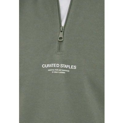 Abbildung von Only &amp; Sons Onscurated Sweatshirt, Herren, Größe: Large, Castor gray