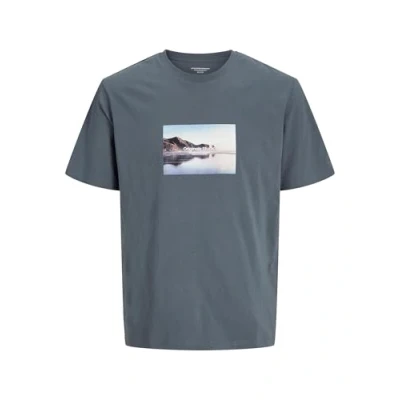 Abbildung von Jack &amp; Jones Jorvesterbro Picture CREW NECK Tshirt print, Herren, Größe: Small, Stormy weather