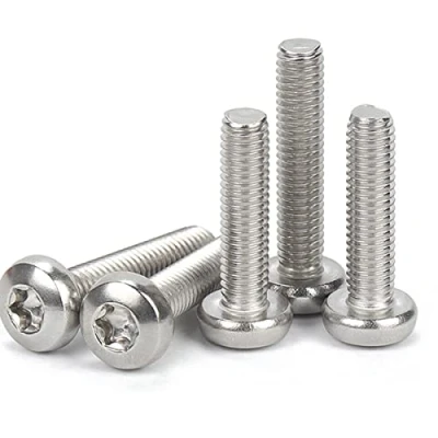 Abbildung von Qrity 25 Stück Torx Schrauben, M6 x 35mm Schwenkkopf Schrauben Edelstahl Maschinenschrauben, Knopfkopf Sechskantantrieb Typ